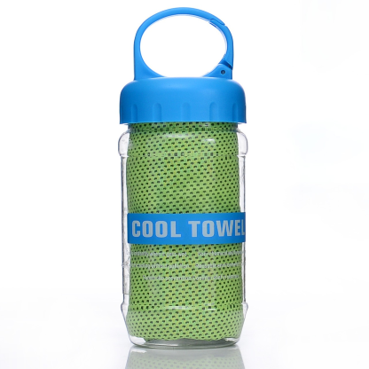 Summer Instant Chill Cooling Towel | Portable Bottle Pack Heat Relief Towel For Gym, Hiking & Outdoor