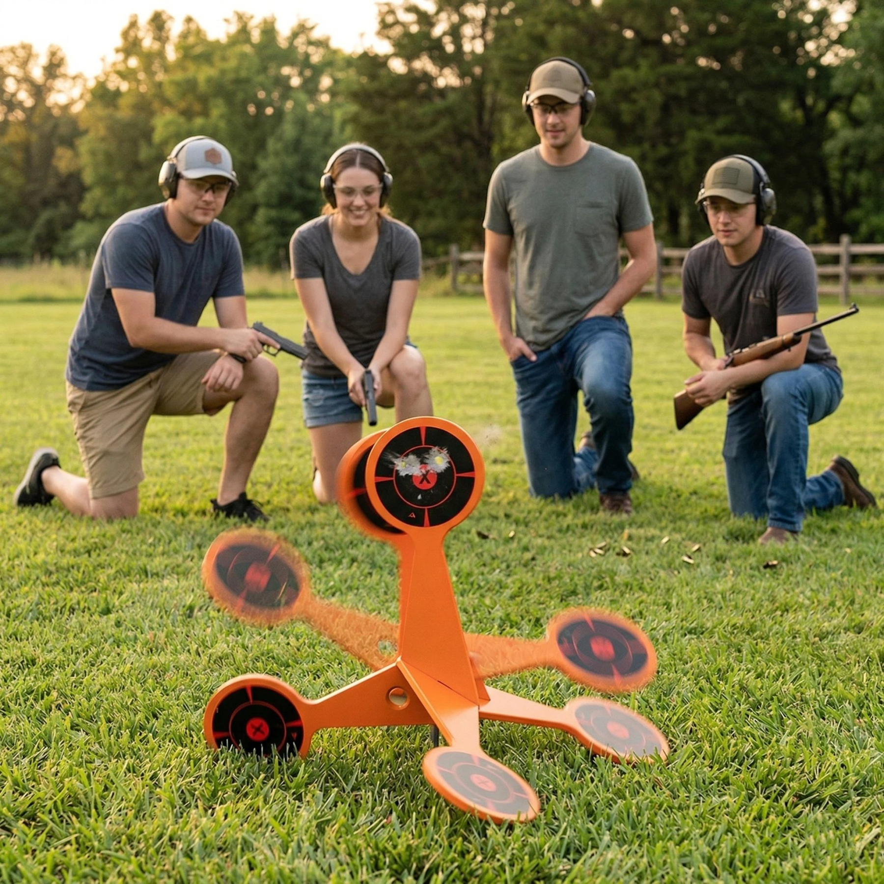 Spinning Shooting Target (Thickened Flip Roller)