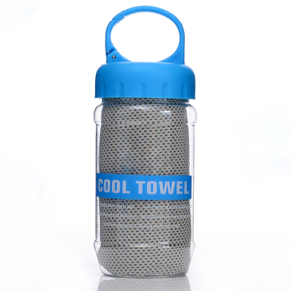 Summer Instant Chill Cooling Towel | Portable Bottle Pack Heat Relief Towel For Gym, Hiking & Outdoor