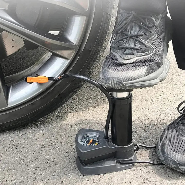 Portable Air Compressor | Accurate Pressure Gauge & Quick Inflation Tool