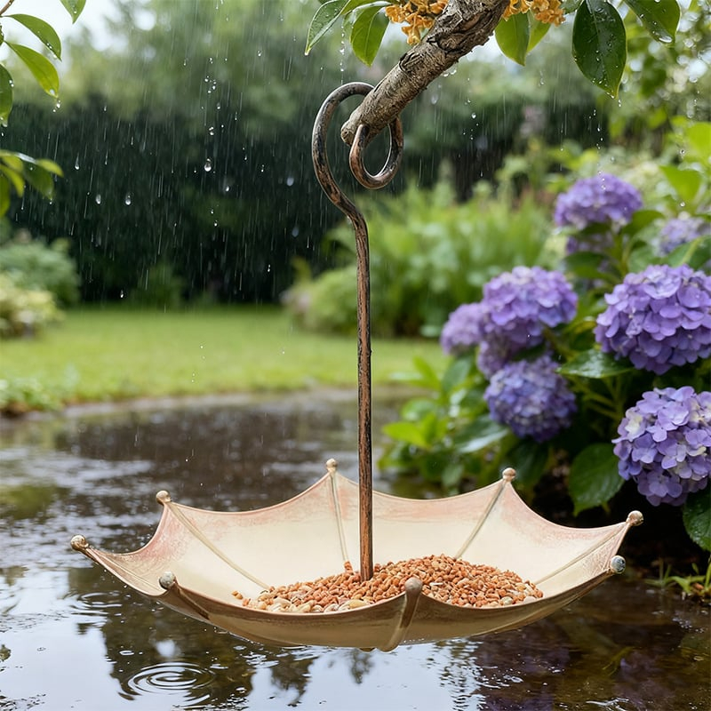Mini Umbrella Bird Feeder — Whimsical Garden Charm