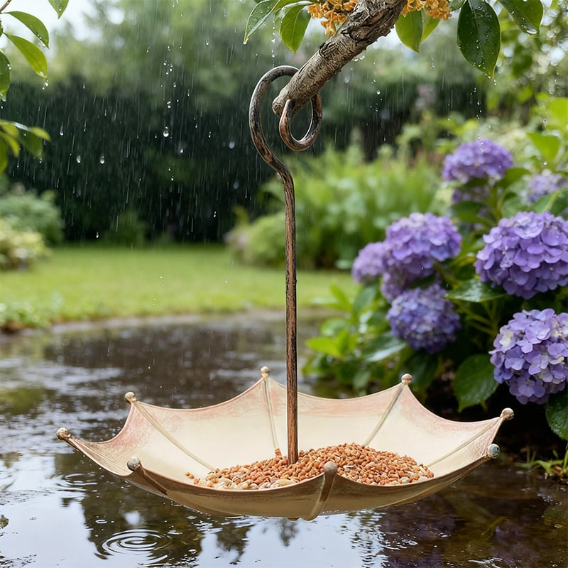 Mini Umbrella Bird Feeder — Whimsical Garden Charm