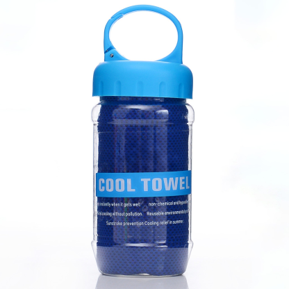 Summer Instant Chill Cooling Towel | Portable Bottle Pack Heat Relief Towel For Gym, Hiking & Outdoor