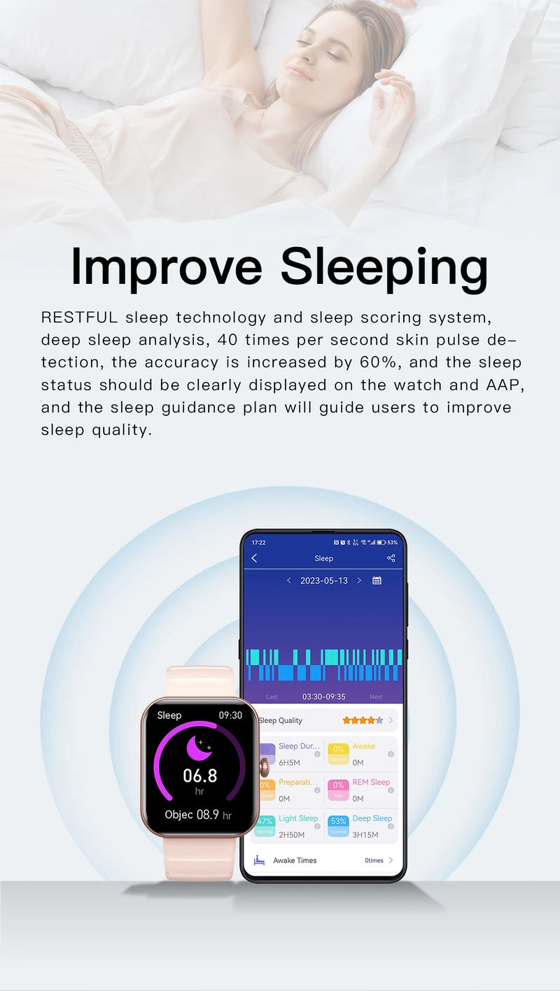 F21Pro smart watch sleep tracking fitness tracker