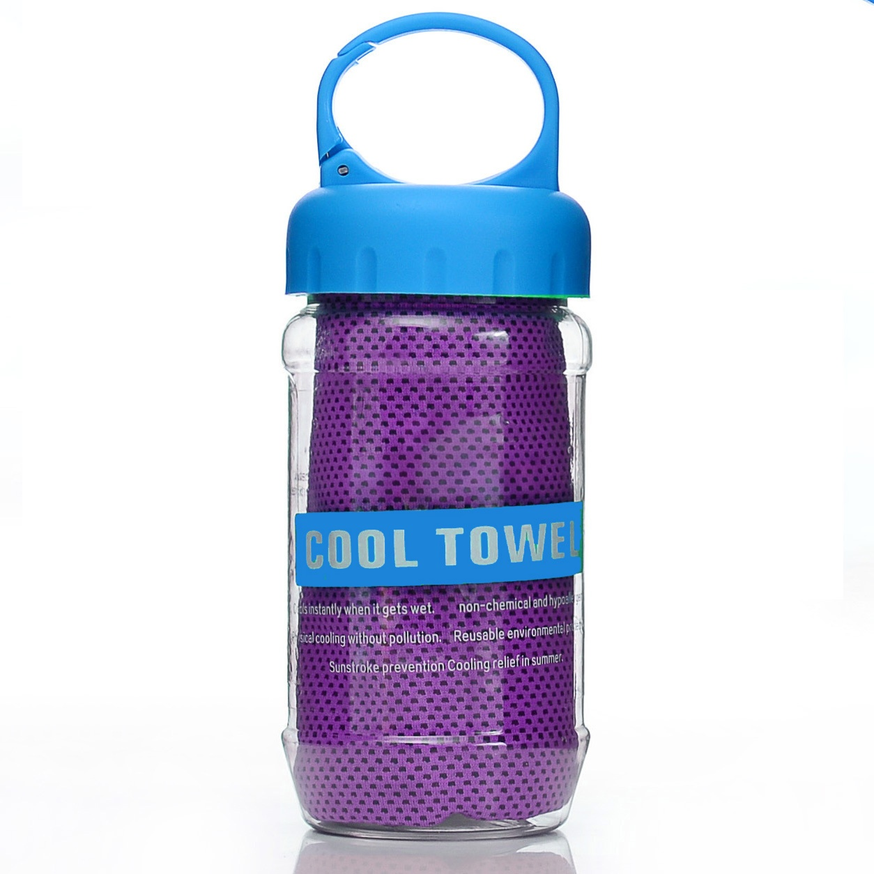 Summer Instant Chill Cooling Towel | Portable Bottle Pack Heat Relief Towel For Gym, Hiking & Outdoor