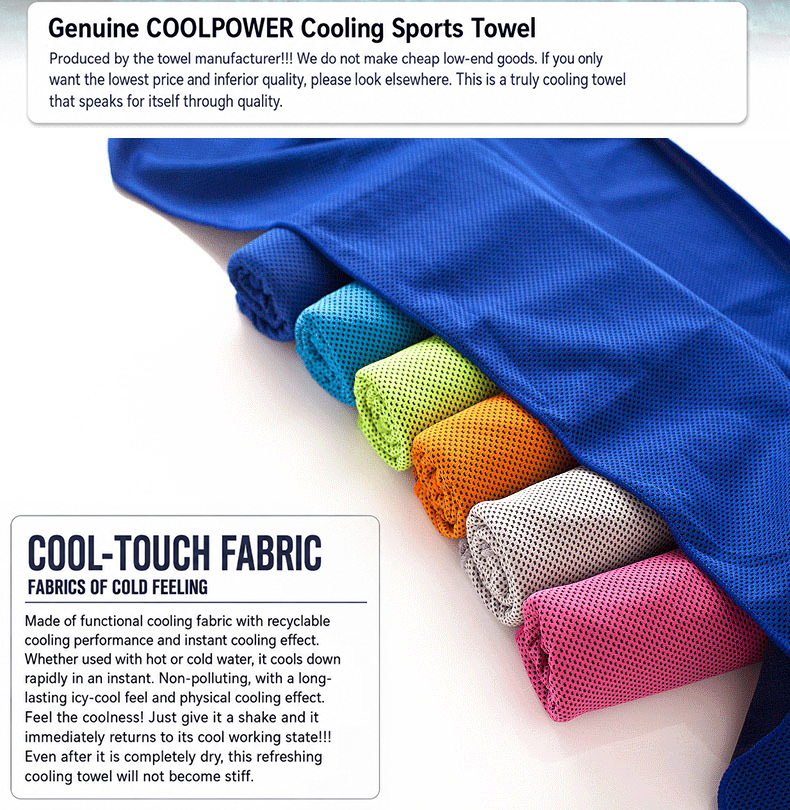 Summer Instant Chill Cooling Towel | Portable Bottle Pack Heat Relief Towel For Gym, Hiking & Outdoor