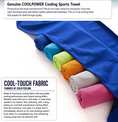 Summer Instant Chill Cooling Towel | Portable Bottle Pack Heat Relief Towel For Gym, Hiking & Outdoor