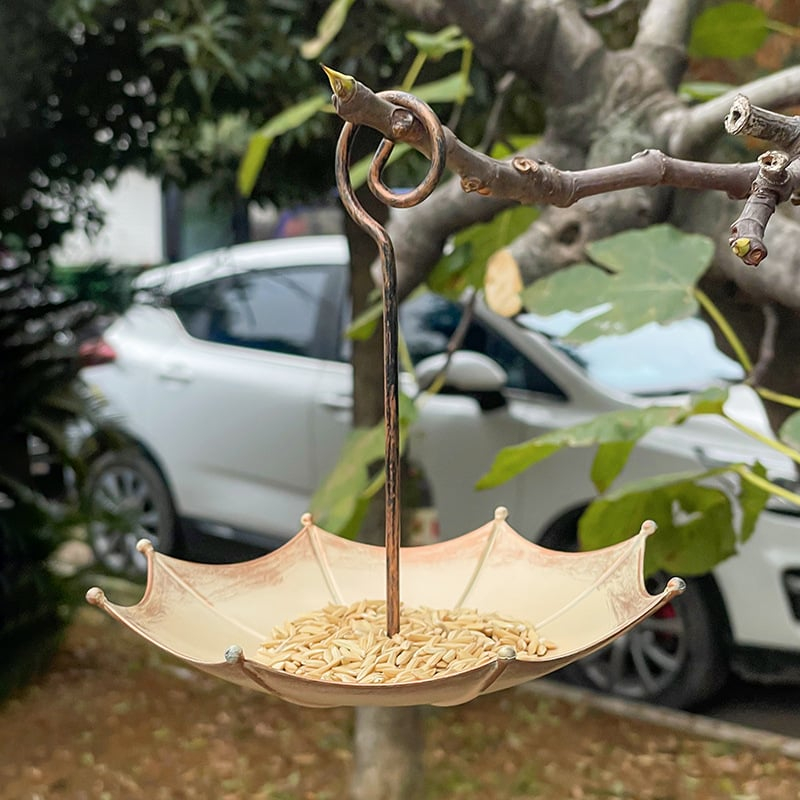 Mini Umbrella Bird Feeder — Whimsical Garden Charm