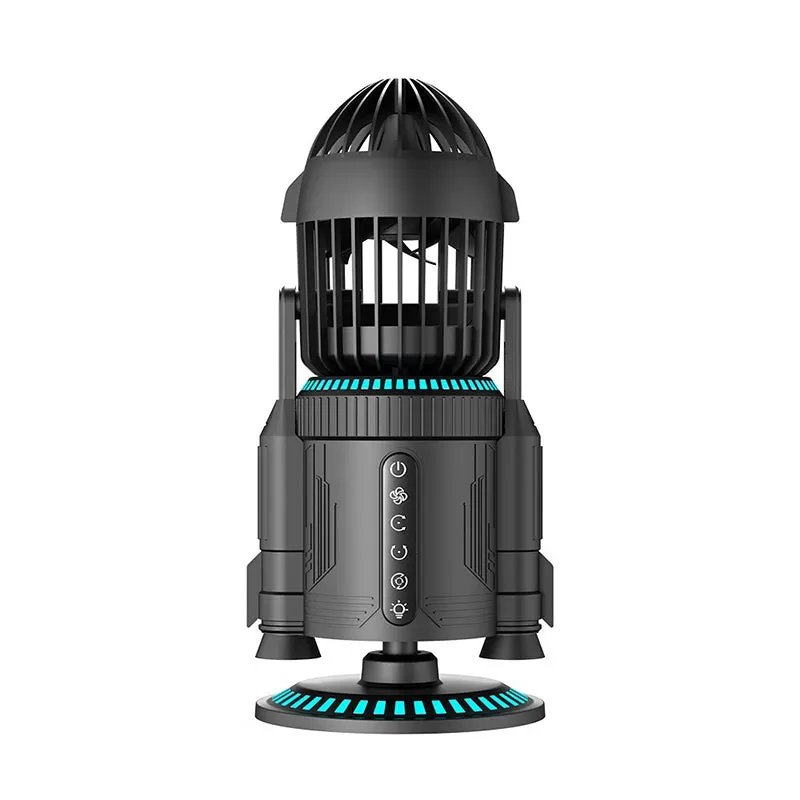 Rocket-Shaped Desk Fan