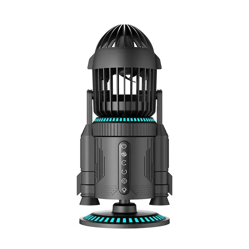 Rocket-Shaped Desk Fan