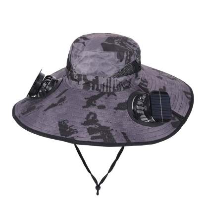 Solar-Powered Outdoor Cooling Fan Hat