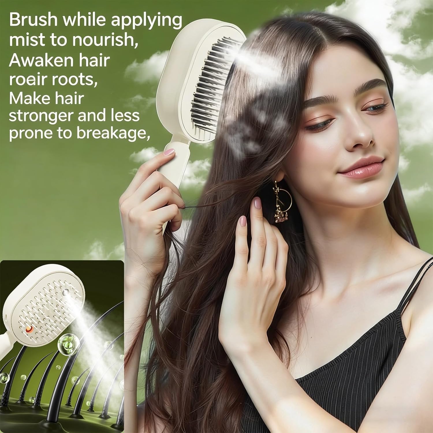 3-in-1 Electric Spray Massage & Self-Cleaning Brush