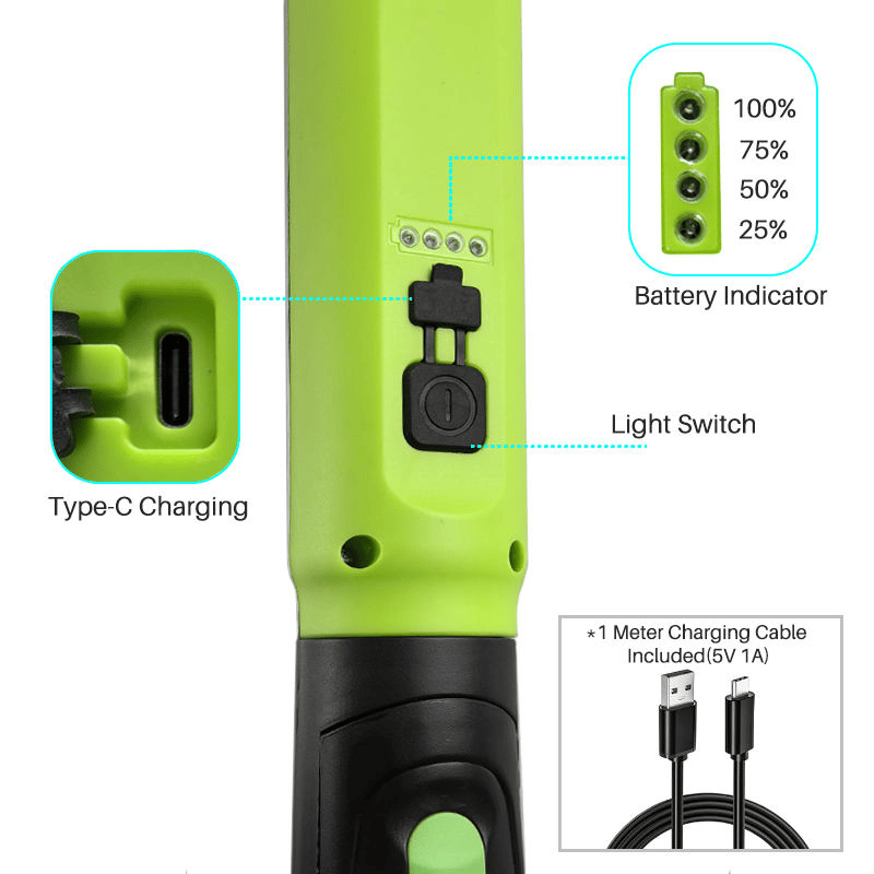 Multifunctional magnetic rechargeable work light