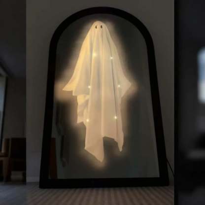 Halloween Magical Illusion Ghost Mirror with LED Backlit Ambient Night Light