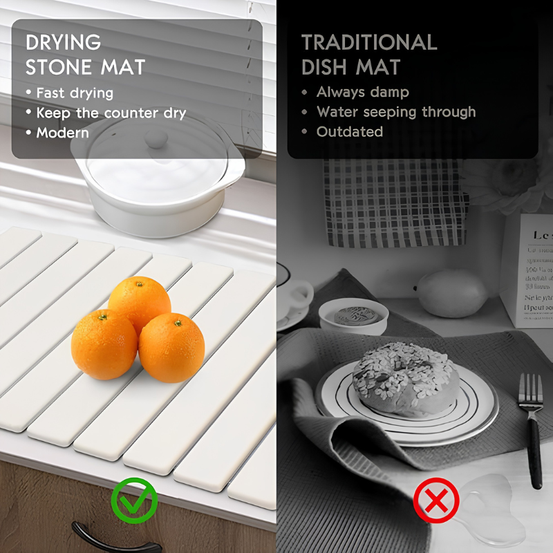 Diatomaceous Earth Dish Drying Mat
