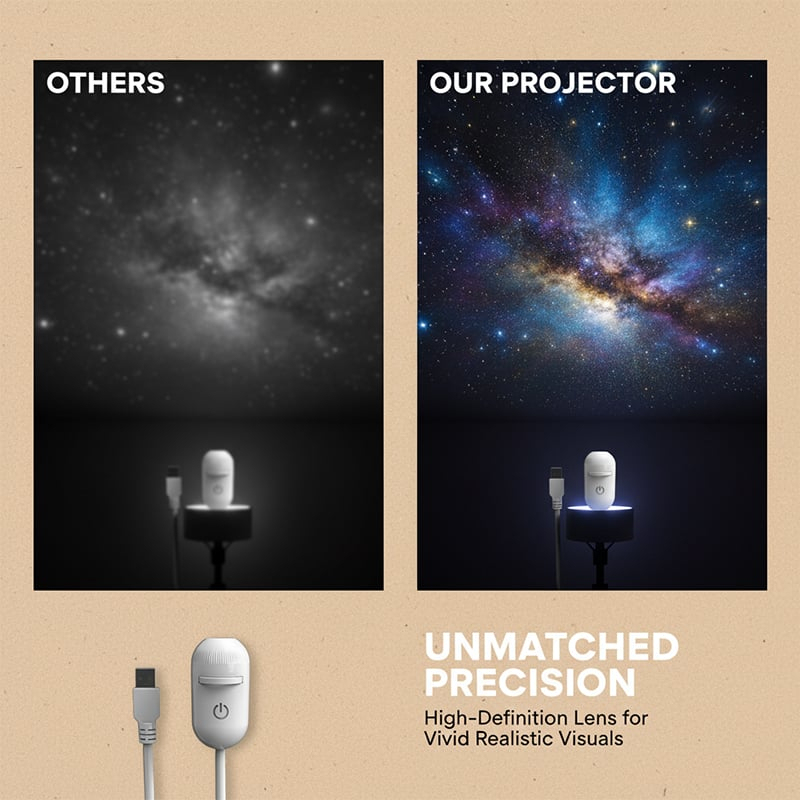 2-in-1 HD Galaxy Projector