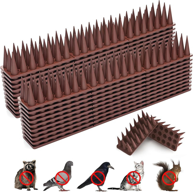 20/30/40 Pack Bird Guard Spikes for Squirrel Cat Raccoon and Other Small Animals