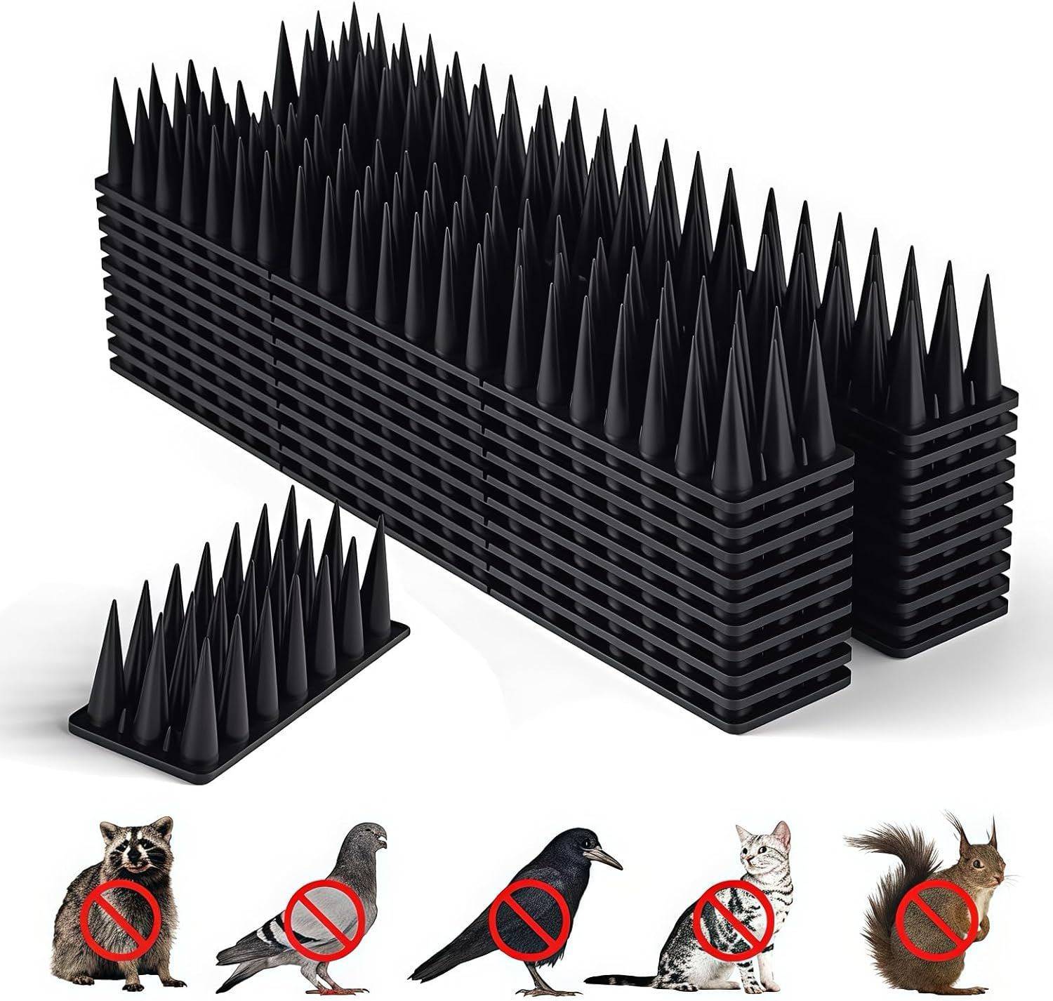 20/30/40 Pack Bird Guard Spikes for Squirrel Cat Raccoon and Other Small Animals