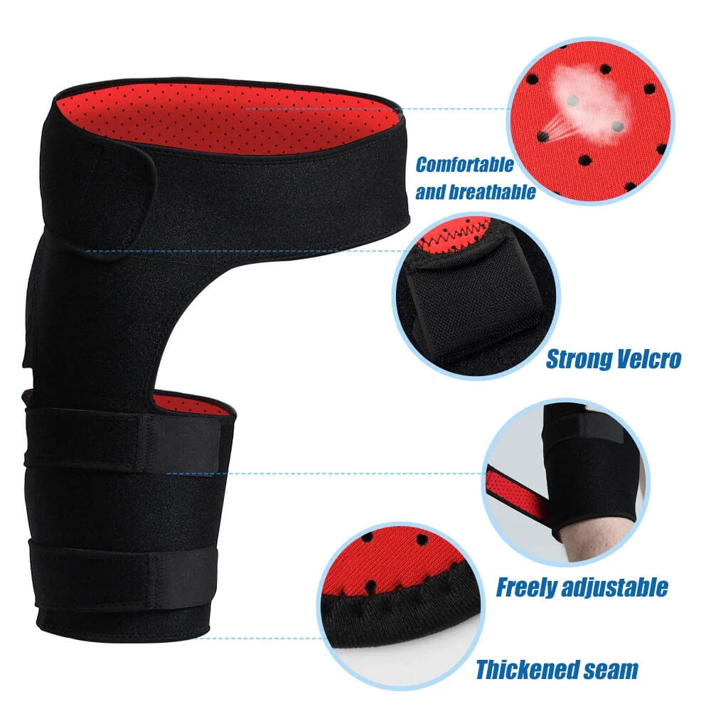 Adjustable Hip & Thigh Compression Brace with Targeted Support | Enhanced Stability for Active Movement
