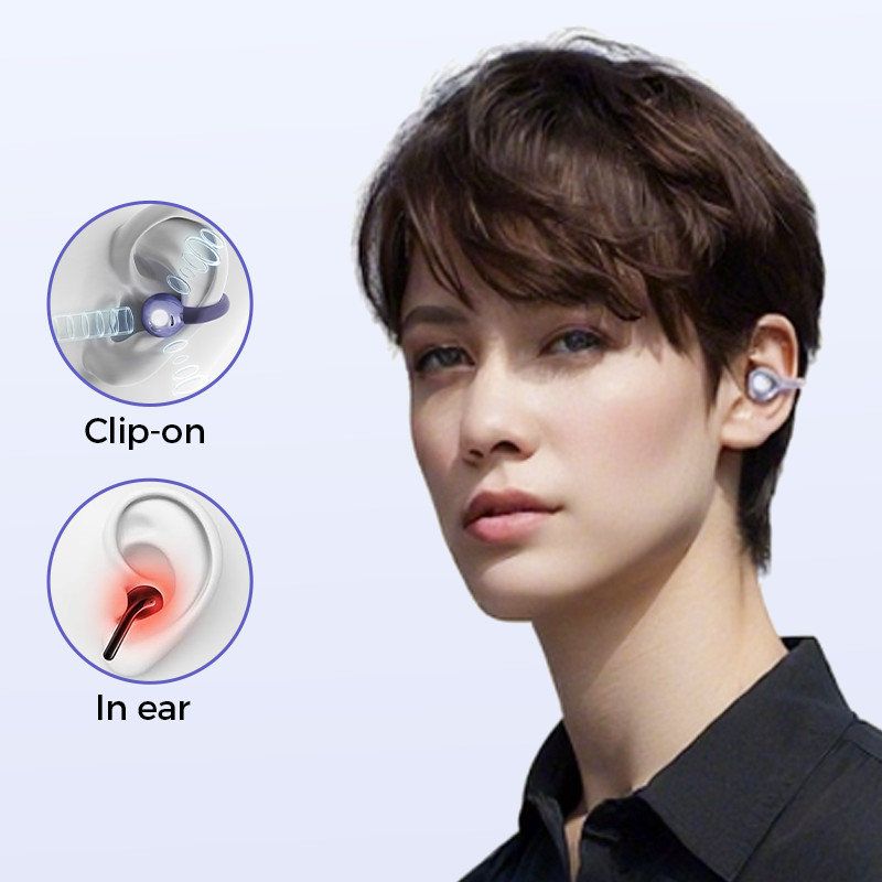 Open-Ear Clip-On Bluetooth Earbuds