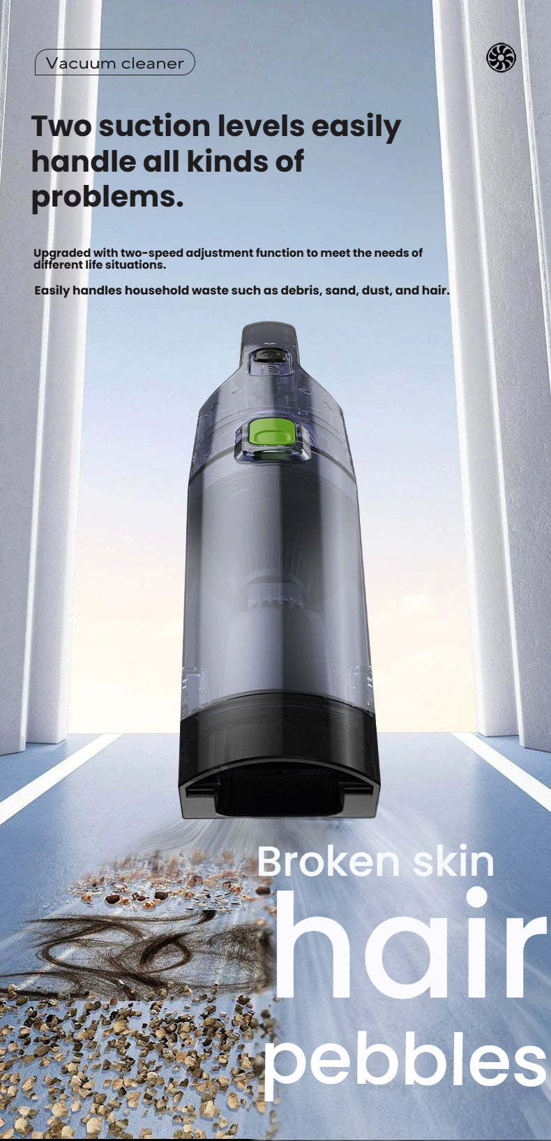 Portable Vacuum Cleaner For Household And Car Use