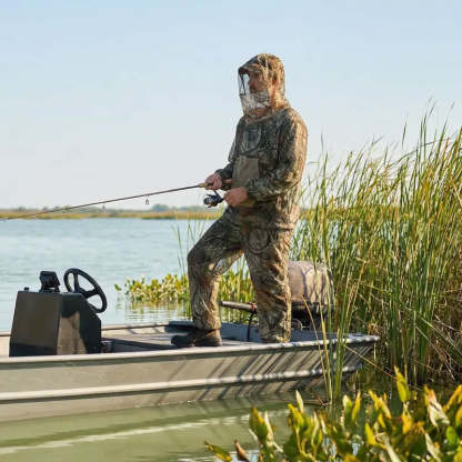 Camouflage Mosquito Hunting Suit – Breathable Bug Protection for Hunting & Outdoor Use