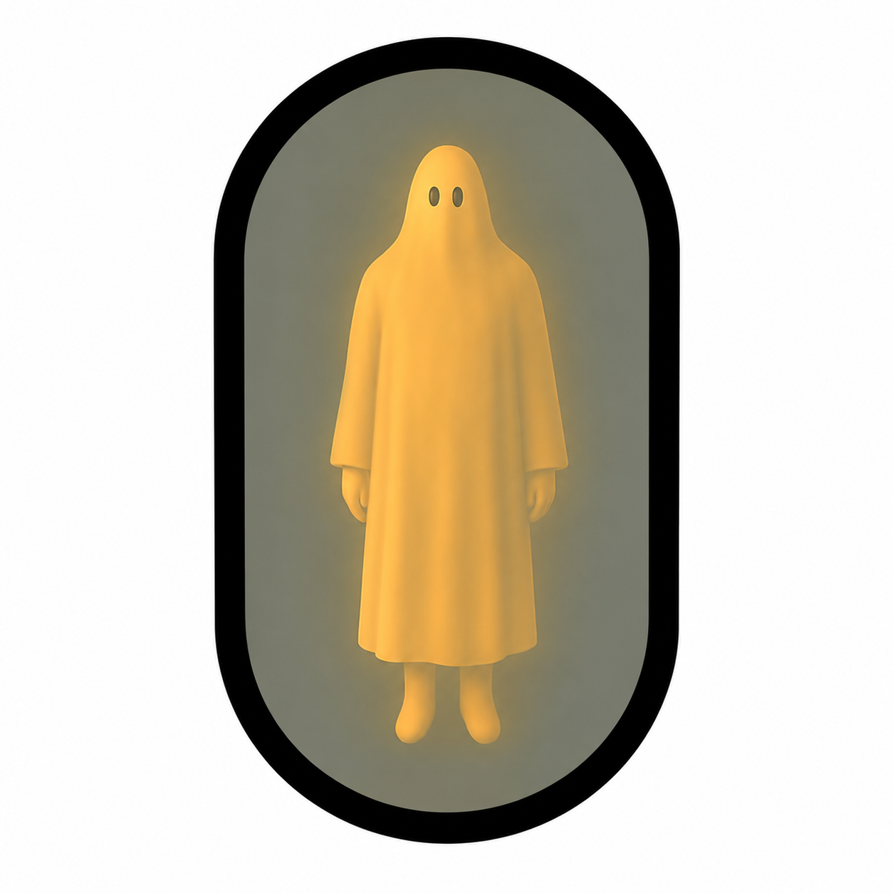 Halloween Magical Illusion Ghost Mirror with LED Backlit Ambient Night Light