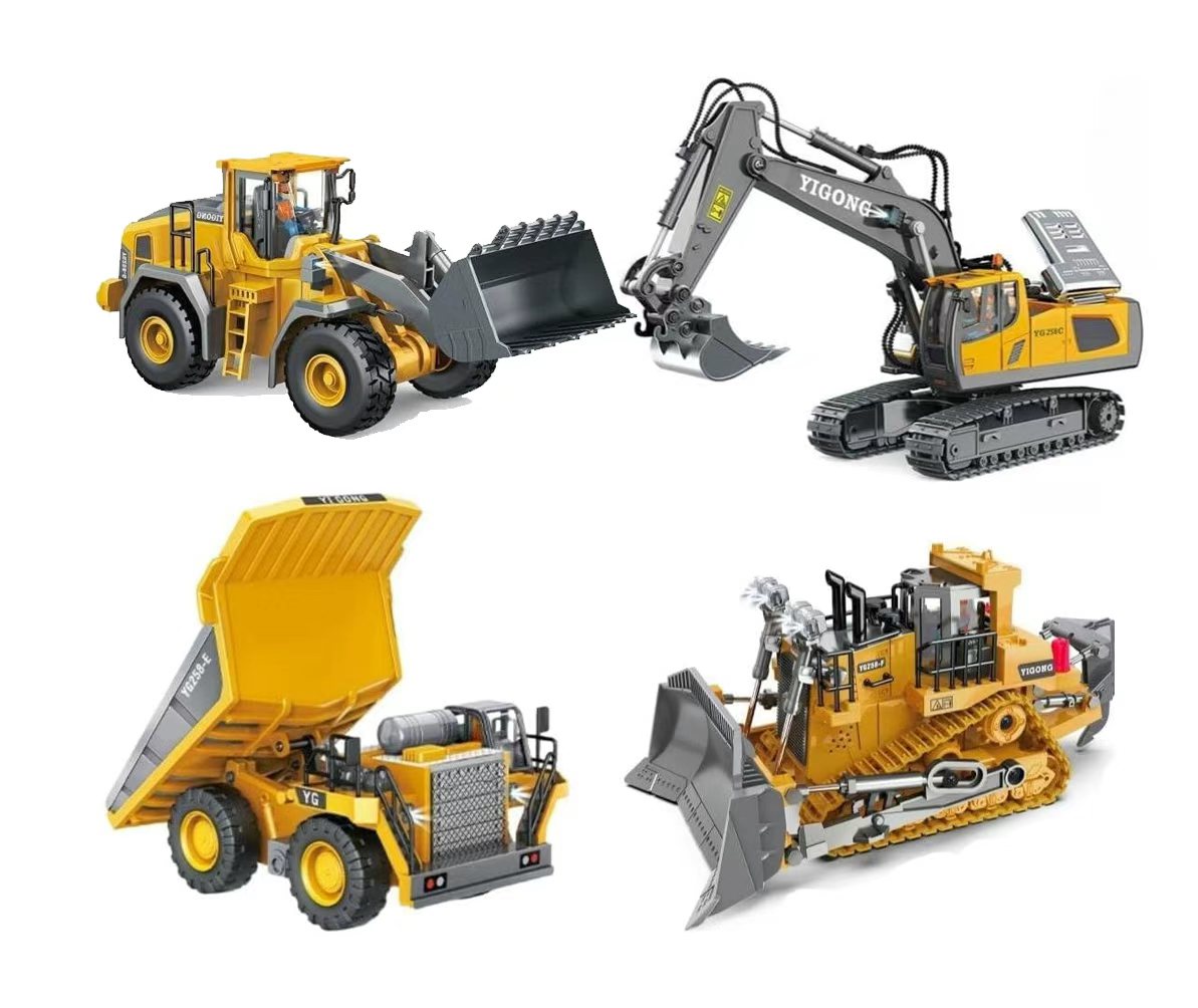 4-Vehicle RC Construction Set Built For Little Builders