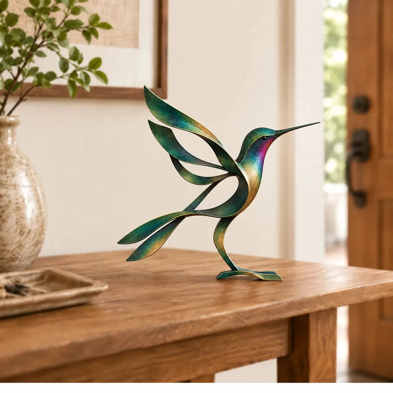Sculptural Metal Bird