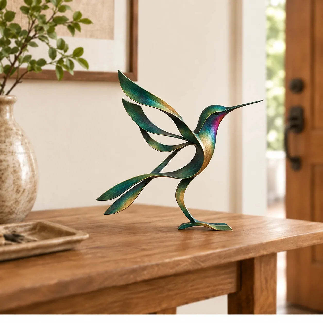 Sculptural Metal Bird