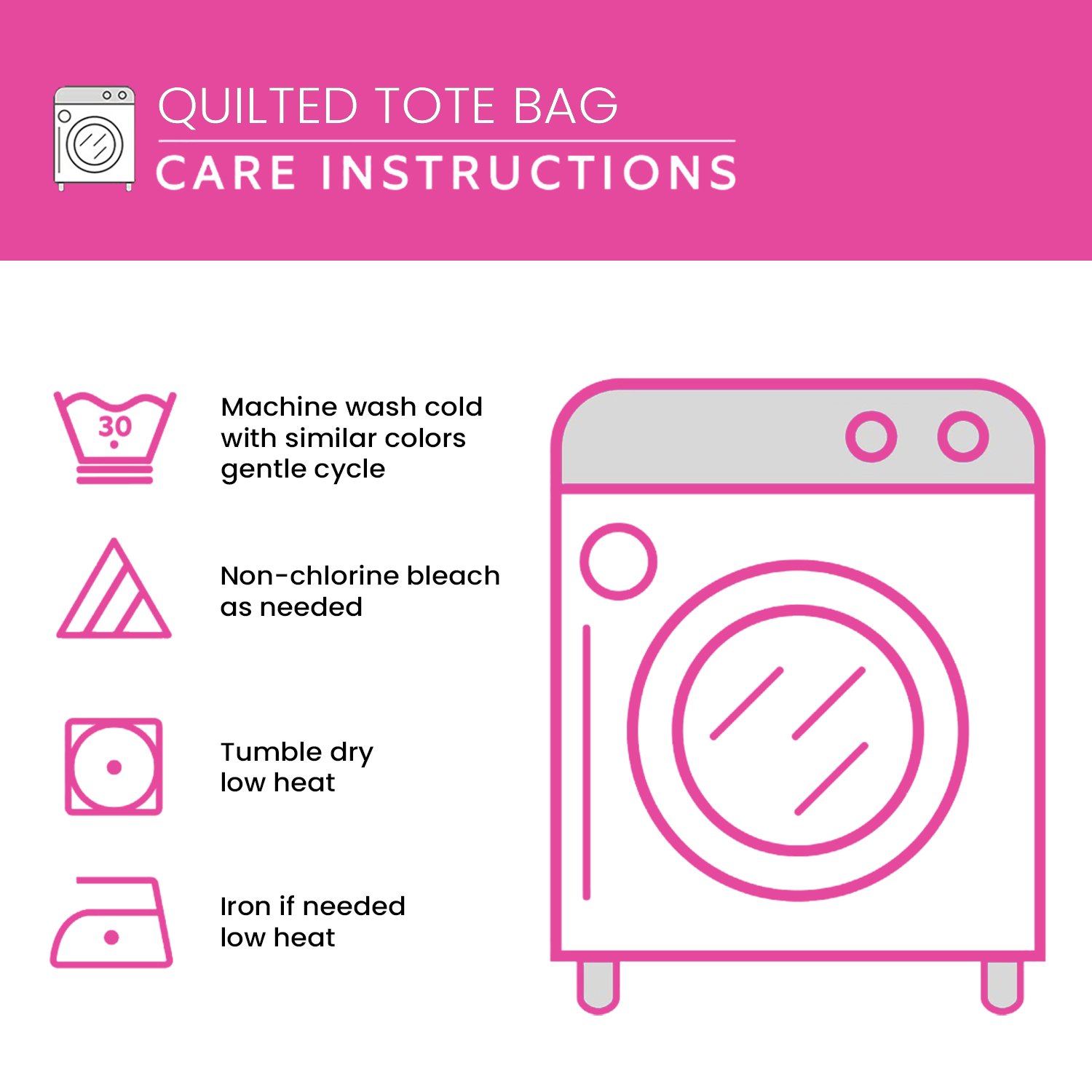 Quiet Pages Quilted Tote Bag