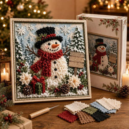 3D Christmas Fabric Poke Art Kit