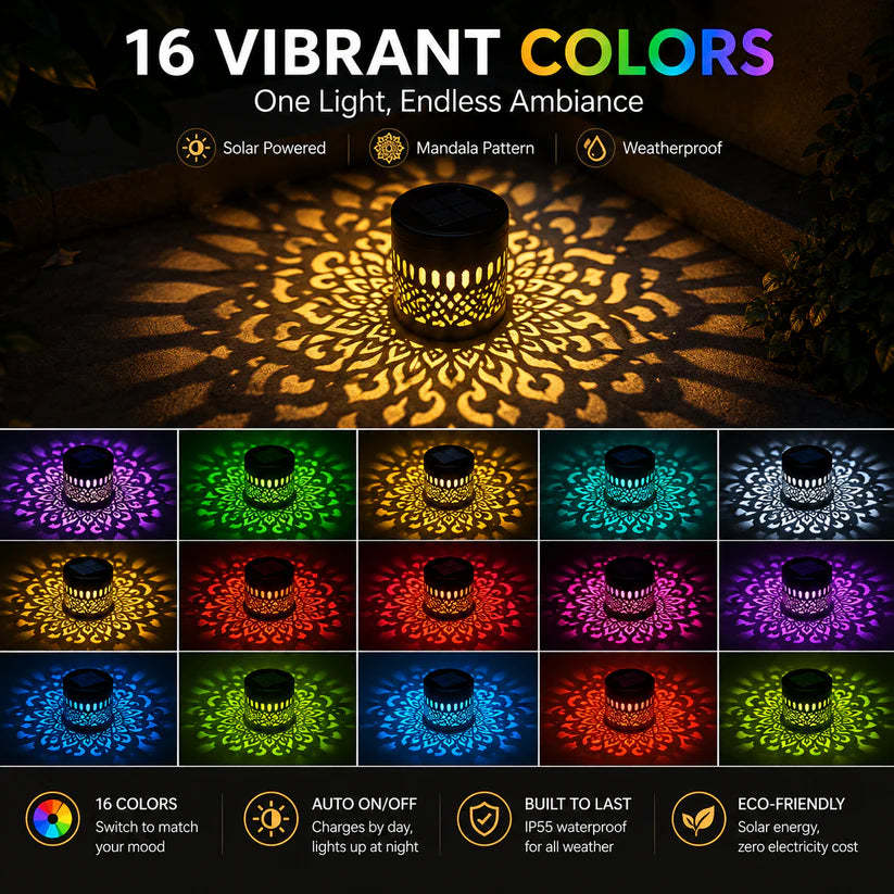 2026 New Solar Mandala Lights