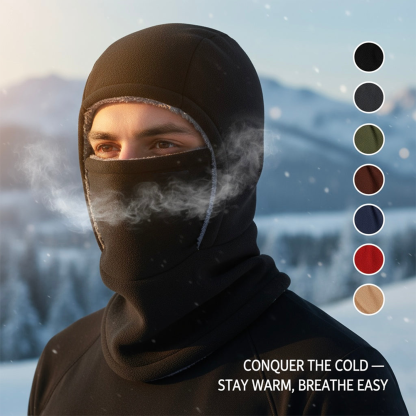 3-in-1 Winter Balaclava – Windproof Hat, Face Mask & Neck Warmer