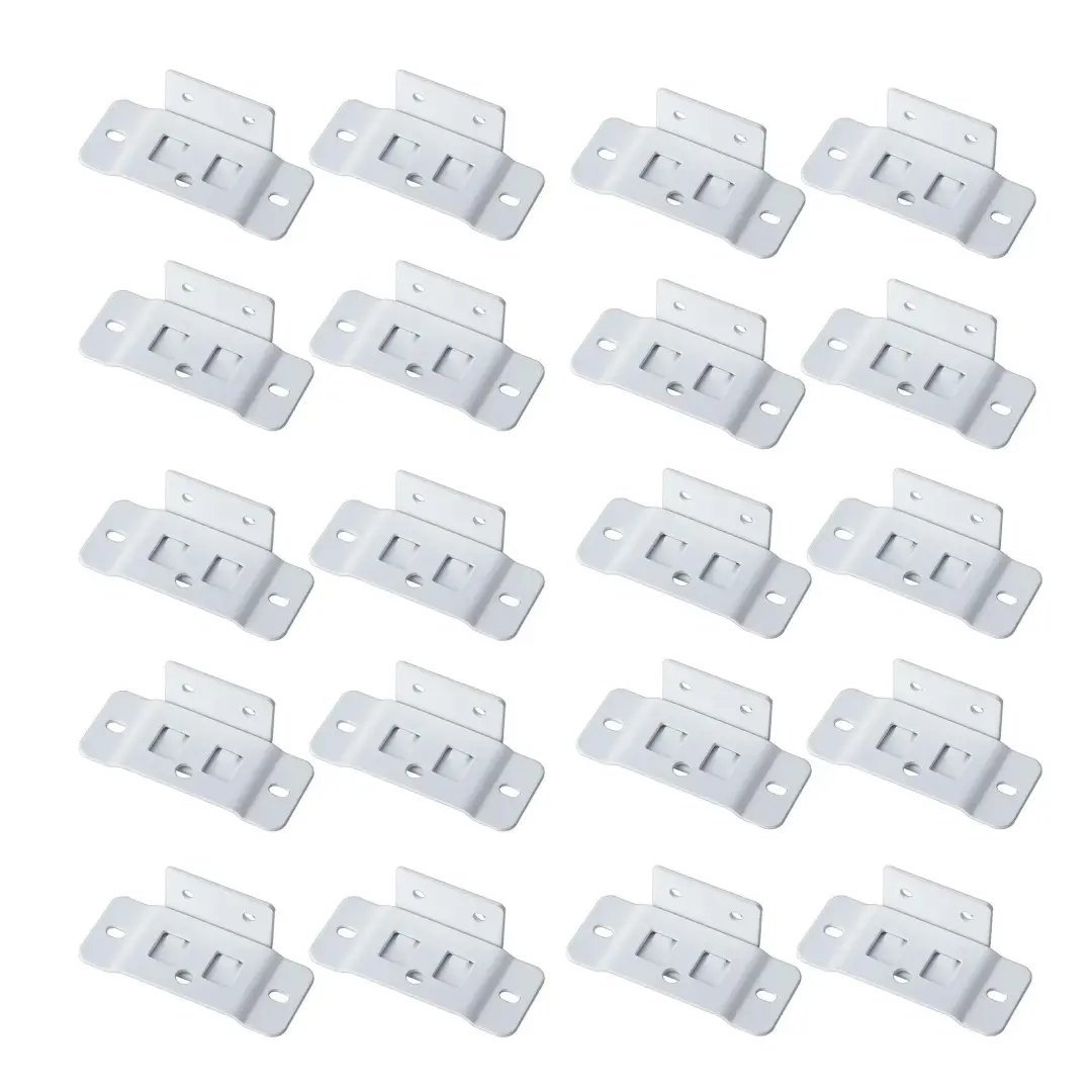 8-Pack Heavy-Duty Stainless Steel Corner Brackets – Quick Fitting L Shape Furniture Joint Braces with Screws