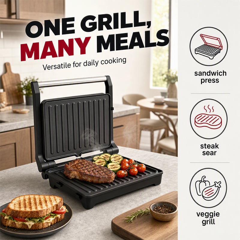 One grill many meals handling steaks sandwiches and vegetables