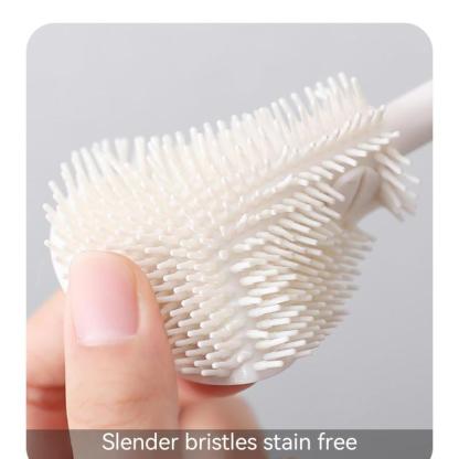 2-Pack 360° Silicone Bottle Cleaning Brush with Long Handle