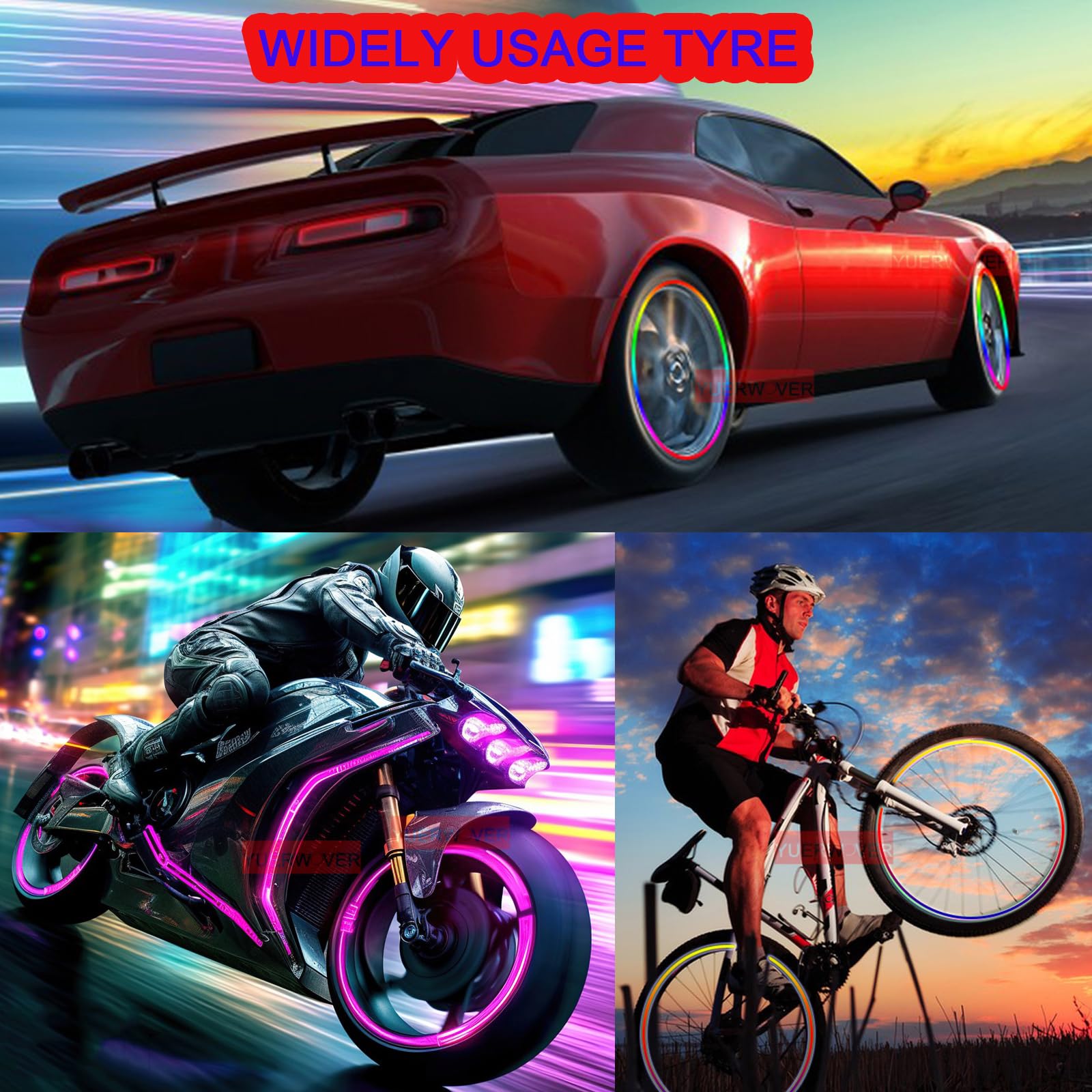 4pcs Led Wheel Lights – Make Your Car Impossible To Ignore At Night