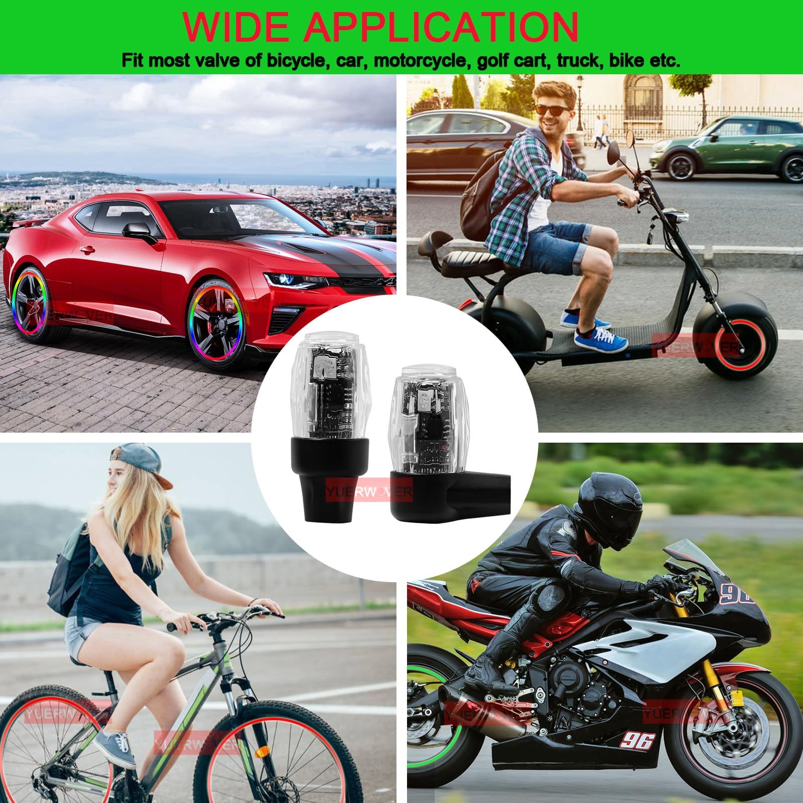4pcs Led Wheel Lights – Make Your Car Impossible To Ignore At Night
