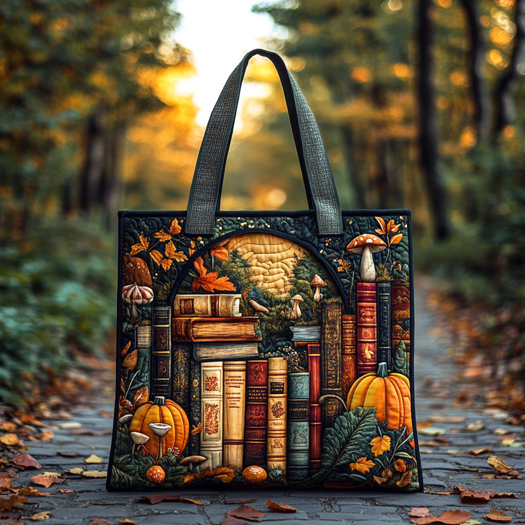 Book Haven Quilted Tote Bag
