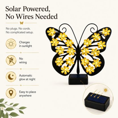 Solar Butterfly Garden Light