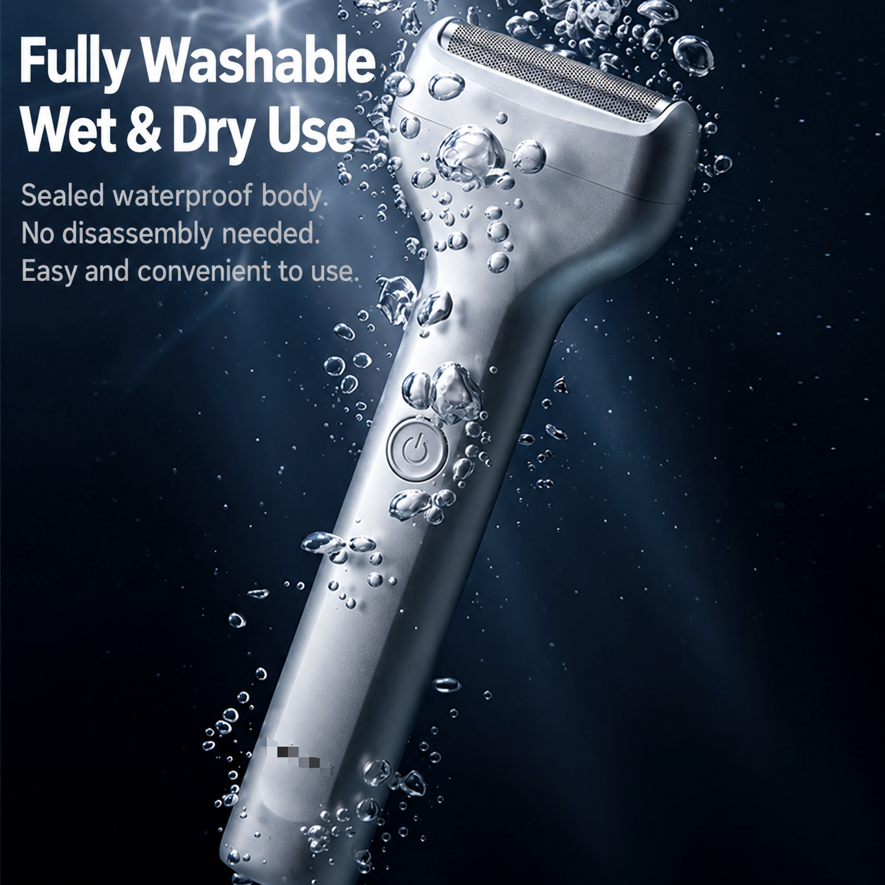Men's rechargeable foil electric shaver