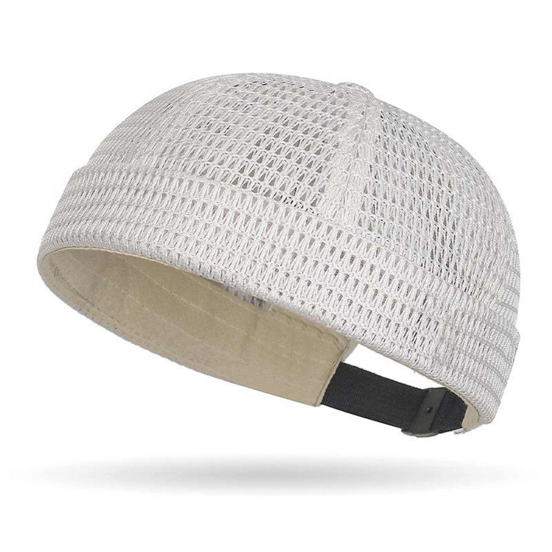 Men’s Breathable Brimless Docker Hat – Lightweight Mesh Skull Cap for Summer Outdoor Wear