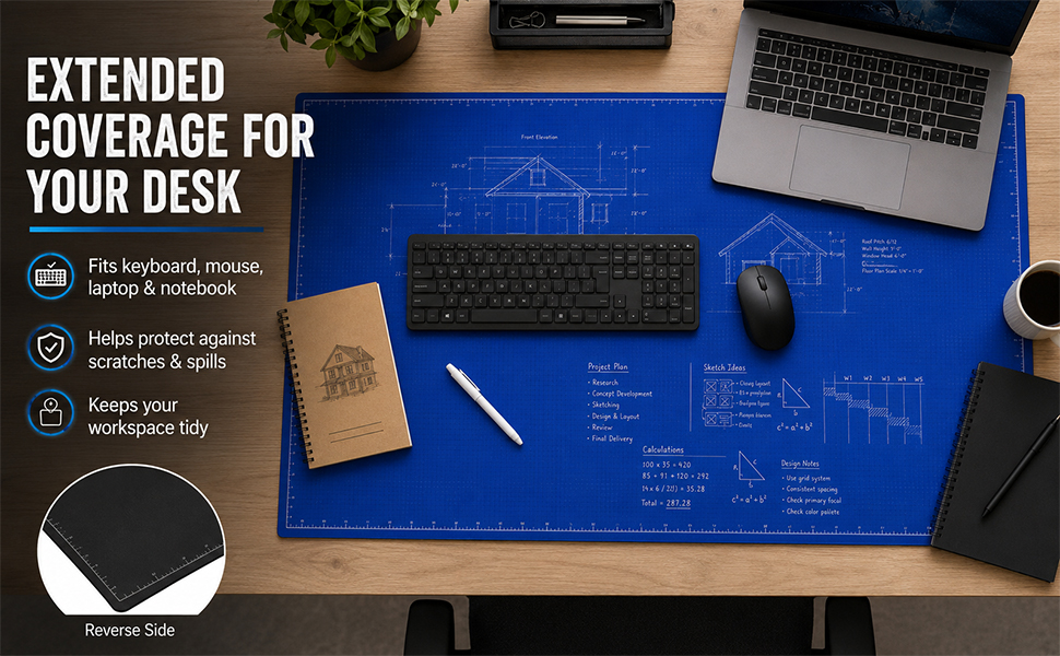 The Blueprint Deskmat Includes The Blueprint Marker