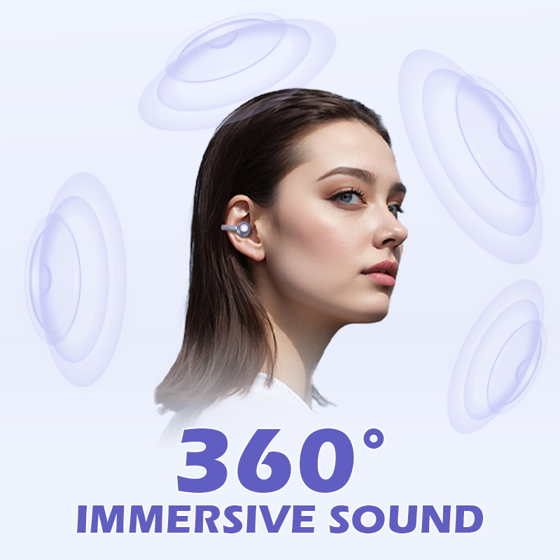 Open-Ear Clip-On Bluetooth Earbuds – All-Day Comfort, Immersive Sound, Leakage Control, 8-10h Battery, Touch Control