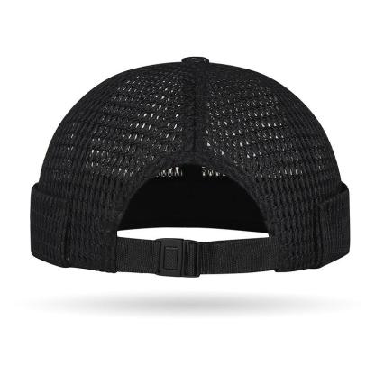 Men’s Breathable Brimless Docker Hat – Lightweight Mesh Skull Cap for Summer Outdoor Wear