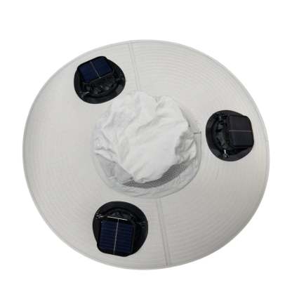 2026 New 3-Solar-Fan Cooling Hat — UPF50+ Sun Protection, Triple-Power Rechargeable, & Water-Resistant