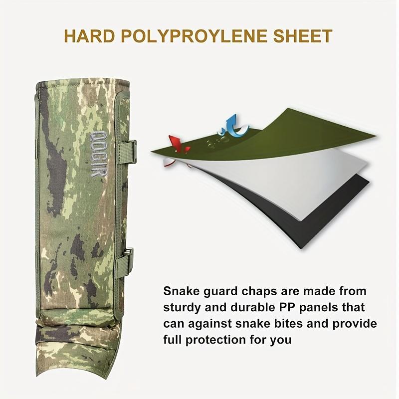 Unisex Adjustable Outdoor Snake-Resistant Leg Gaiters, Abrasion-Resistant Durable Fabric Protective Gear for Hunting, Hiking