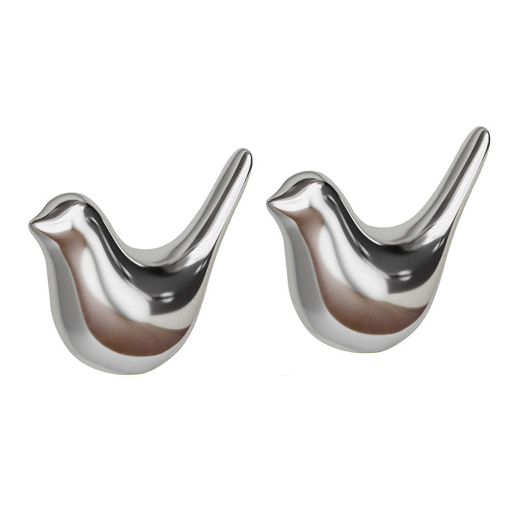 2 Pcs Ceramic Bird Toilet Floor Bolt Caps