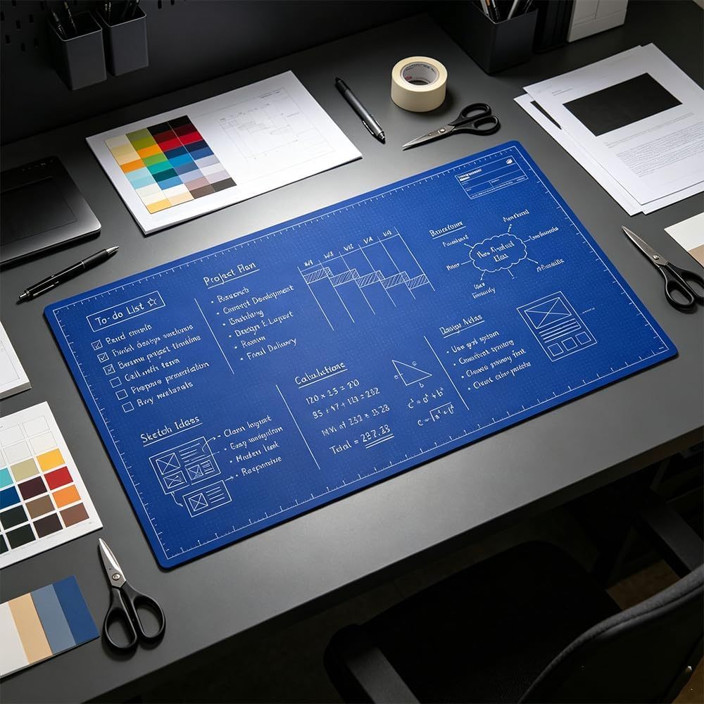 Turn Your Desk into a Reusable Creative Workspace — Write, Sketch & Plan Without Wasting Paper